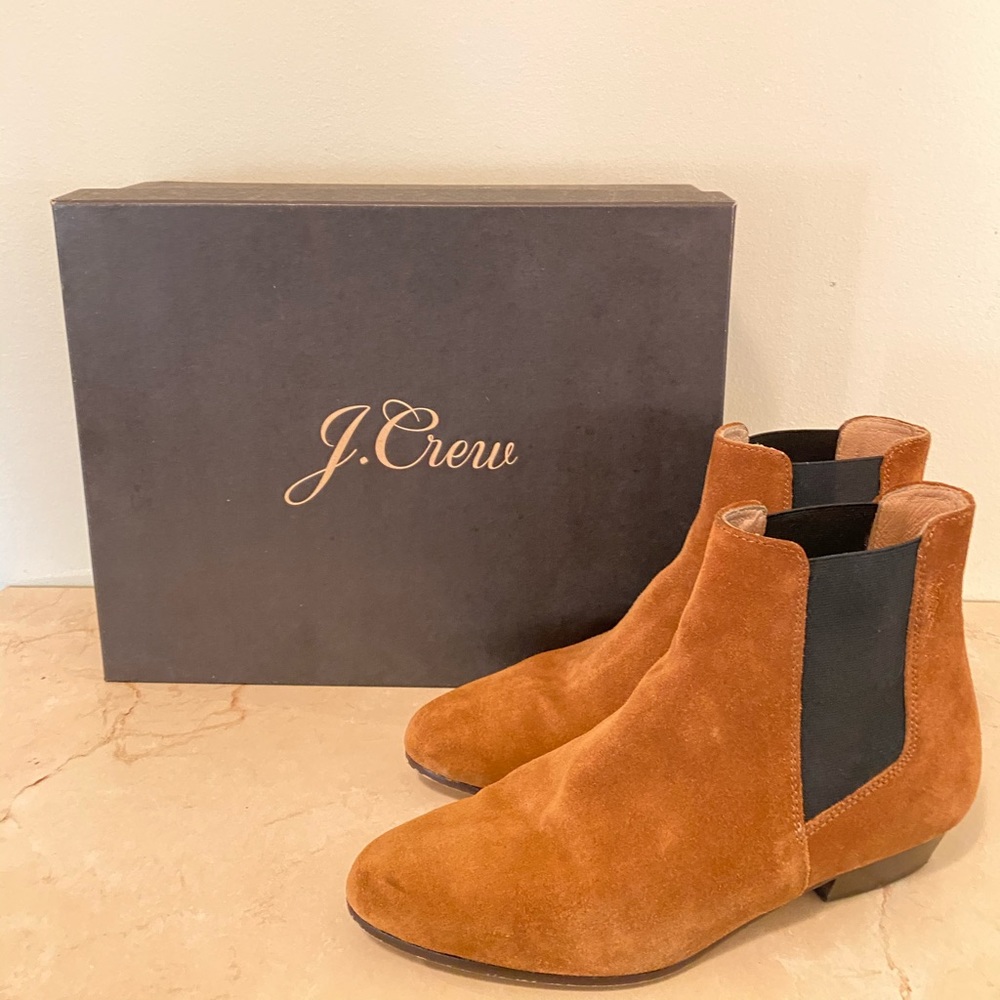J.Crew suede Chelsea boots